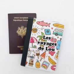 Passe port personnalisé recto verso