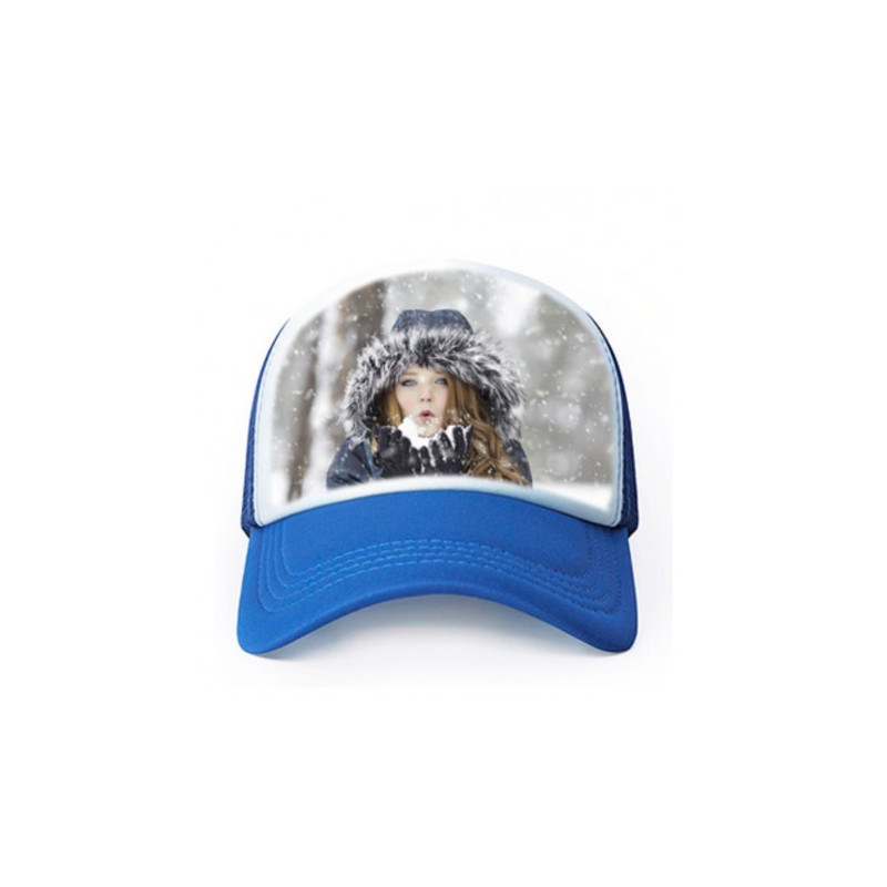 Casquette à personnaliser bleue