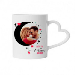 Mug cœur personnalisé en céramique