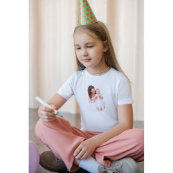 T-shirt personnalisé Recto-Verso Enfant taille 4 ans