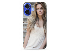 Coque souple en silicone iPhone 16 à personnaliser