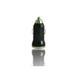 MINI Chargeur noir 12 volts allume cigare pour téléphones, tablettes ou lecteurs MP3