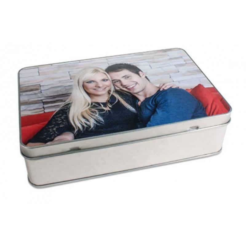 Boite en métal personnalisée rectangulaire